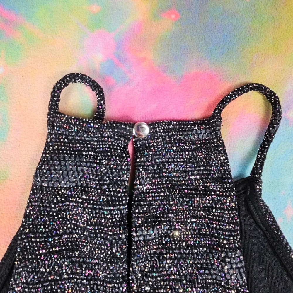 Sparkly Two Piece Set Top and Skirt Party Clubwear‎